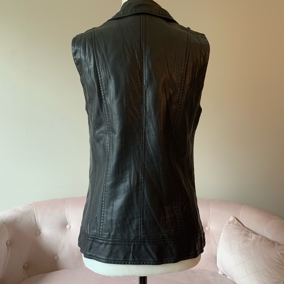 dcasual | Black faux leather vest - Picture 4 of 4